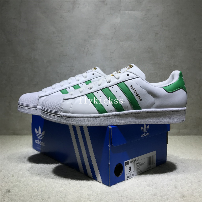 Adidas Superstar White Green BY3722